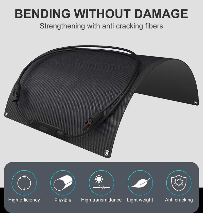 flexible solar panel - bending