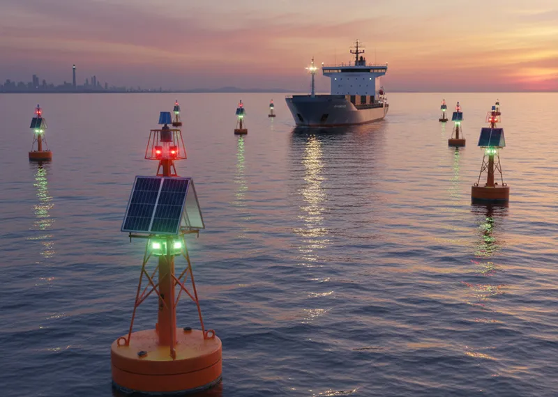 custom solar panel for marine navigation equipment