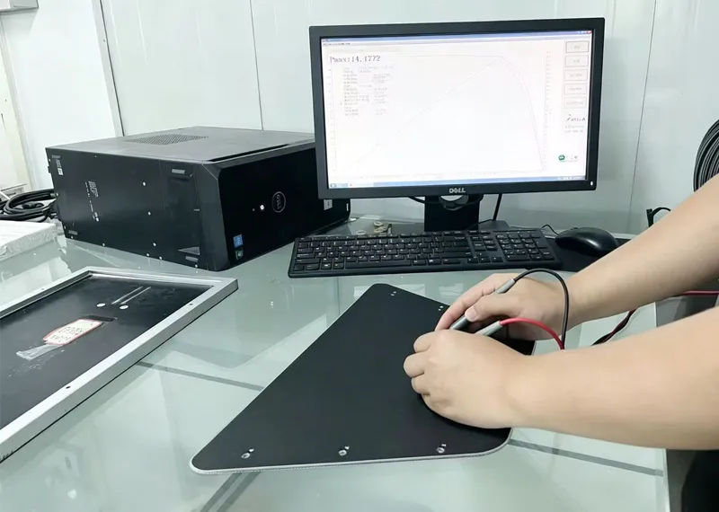 custom solar panel test power